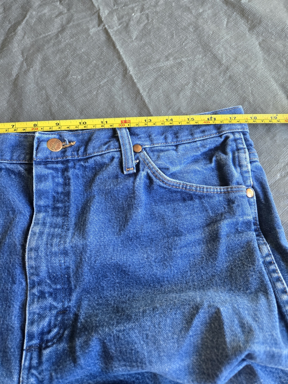 Wrangler Men' 936 Straight-Leg Indigo Denim Jeans - Picture 8 of 12